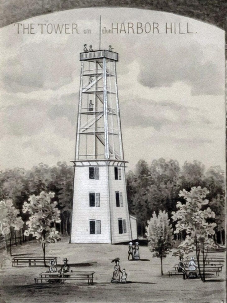 Grand Panorama View from the Harbor Hill Roslyn L I Looking North Preservation Long Island 1996 3 1 copy 1 1