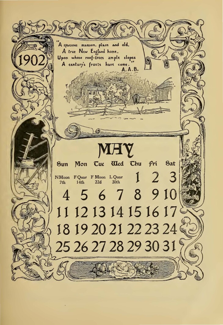 Long Island Calendar 1902 Roslyn Page 03