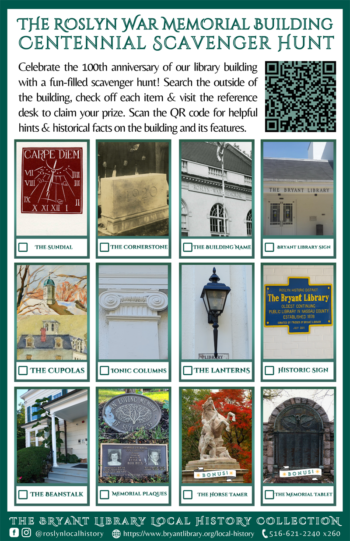 Roslyn War Memorial Scavenger Hunt